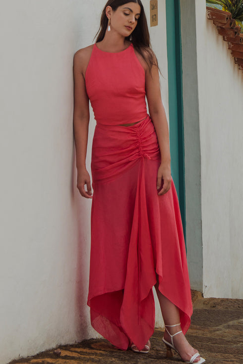 Falda Vela Salmon